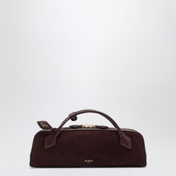 Alaia Bordeaux Suede Le Teckel Clutch Women - Picture 1 of 2